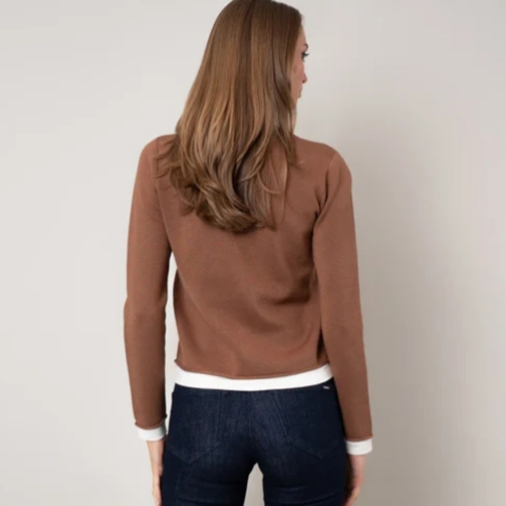 Cyrus Button‎ Front Contrast Cardigan - Picture 3 of 10